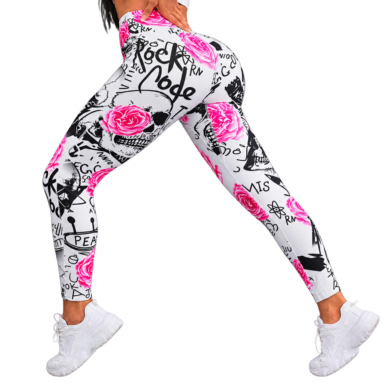 Calza Skull Rose