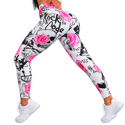 Calza Skull Rose